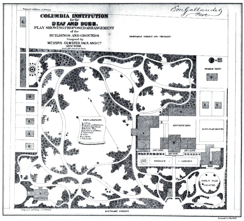 
                           Plan for Campus of the Columbia Institution for the Deaf and Dumb, 1866