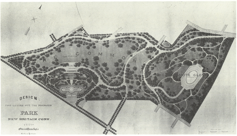 
                           Plan for Walnut Hill Park, New Britain, Connecticut, 1870