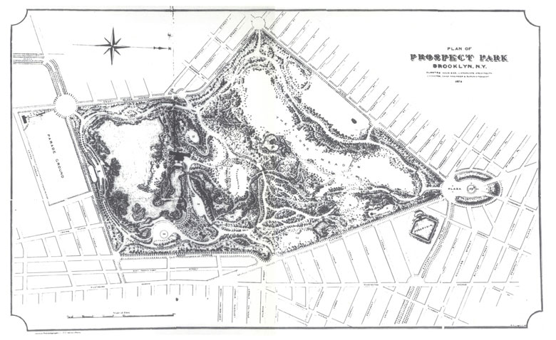  Plan of Prospect Park, 1874