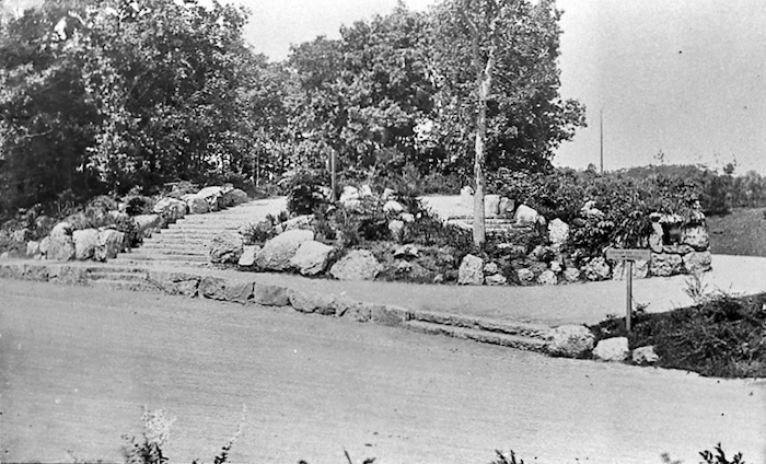 Rough Stonework, Overlook Steps, Franklin Park, Boston